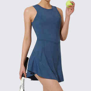 Women's High Waist Tennis Golf & Pickleball Uniform Sportswear with Front Logo With <b>Skirts</b> Set For Sale Custom Womens Tennis - Product Image 4