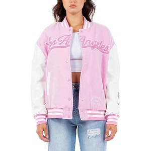 Chaqueta Varsity para Mujer, Nueva Colección de Invierno, Venta al Por Mayor, Personalizable con Bordado OEM, Talla Corta, Superventas - Product Image 1