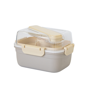 SB TECH BPA Free High Quality High Capacity Multi Salad <b>Lunch</b> <b>Box</b> Portable Reusable Rectangle 1400ml Microwavable 1 Compartment - Product Image 2