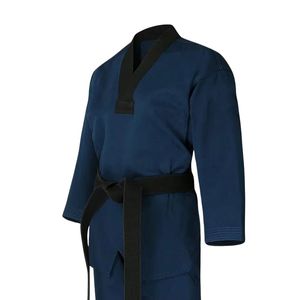 Authentic <b>Orange</b> Black Collar Lightweight Breathable Martial Arts Competition Training Adult Youth Style Taekwondo Uniforms - Product Image 5