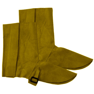 Polainas de soldadura de cuero de vaca de primera calidad con certificación CE, resistentes al calor, a las chispas y a desgarros, cubrezapatos de alta resistencia. - Product Image 5