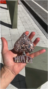 CONCEPTION Joyería al por Mayor, Plata 925, Oro 9K 10K 14K 18K, Diamante Moissanita Chapado en Oro, Colgante con Forma de Corazón para Hombre - Product Image 2