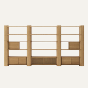 Librería Plegable Linea Minimal de Melamina - Diseño Industrial Contemporáneo para Sala de Estar, Oficina en Casa y Comedor - Product Image 1