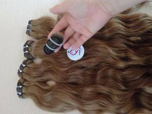 Extensiones de cabello Remy ondulado marrón de la mejor calidad, cabello ondulado camboyano vietnamita, cabello crudo para Nigeria, Sudáfrica, Senegal directamente - Product Image 5