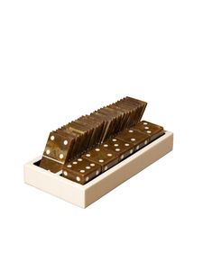 Jeu de dominos en résine artisanale de qualité supérieure avec boîte de rangement de luxe, tuiles de dominos en résine époxy, jeu de dominos complet - Product Image 6