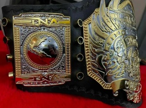 Ceinture de champion du monde poids lourd TNA en alliage de zinc plaqué or, design aigle, MMA, légère, unisexe, arts martiaux, 1 pièce - Product Image 2