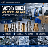 Fabricación por Contrato Personalizada, Torneado de Precisión en Latón H59 y Acero Inoxidable 303, Tolerancia Estricta, Piezas de Torneado CNC con Torno Suizo