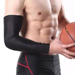Manchon de compression pour bras avec logo personnalisé, tissu respirant à séchage rapide pour le basketball - Unisexe, haute qualité - Product Image 6