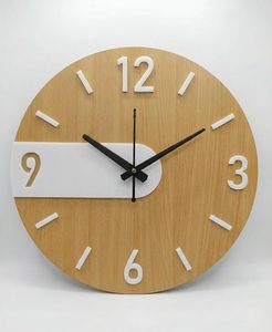 Modern Wooden Square Analog <b>Battery</b> Powered Silent Wall <b>Clock</b> Art Decor for Living Room Bedroom Office - Product Image 2