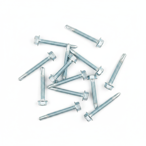 C1022A Carbon Steel Hex Washer Head <b>Screws</b> - Class 8 Standard Thread Metric Inch Self-Drilling Fasteners - Product Image 5