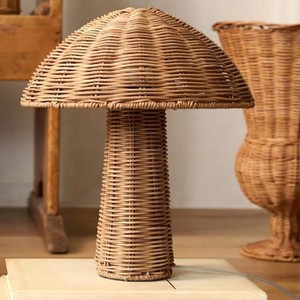 <b>Rustic</b> Rattan Lampshade Stylish Lighting Decor For Bedroom Living Room And Home Interior - Product Image 3
