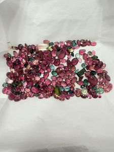 AAA Quality Pink tourmaline cutstone <b>Beads</b> 5*7-7*9mm Natural Gemstone For Jewelry Making At Wholesale Price - Product Image 6