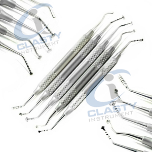 Juego de Instrumentos Quirúrgicos Dentales de Acero Inoxidable con Empuñadura Manual Moleteada, Herramientas Quirúrgicas Clase I para Uso Veterinario - Product Image 5