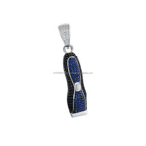 Trendy Necklace With VVS Moissanite Diamond in 925 Sterling Silver Fashion Jewelry - Product Image 1