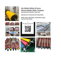 Rouleau en caoutchouc pour machine d'impression Phoenix Abc, dureté Shore, pour l'emballage papier, l'impression textile, fournisseur industriel de haute précision