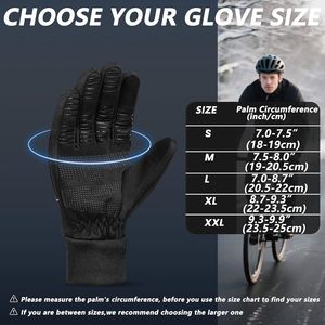 Gants d'hiver pour hommes et femmes - Gants thermiques chauds pour vélo, randonnée, temps froid, course à pied, ski, moto - Product Image 6