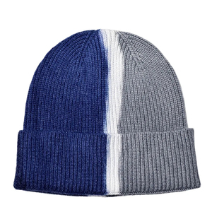 Gorro de punto suave con efecto tie-dye para mujer, gorro cálido de invierno con puño - Product Image 5