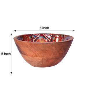 Tazones de madera de lujo para ensaladas y frutas, pieza simple, tazón de madera, uso hecho a mano para el hogar, Hotel de Falak World Export - Product Image 4