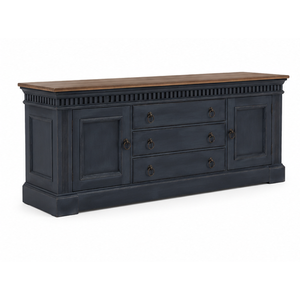 Modern Classic Dark Wood TV <b>Sideboard</b> Cabinet with <b>Storage</b> Drawers and Doors for Living Room Hotel Villa - Product Image 4