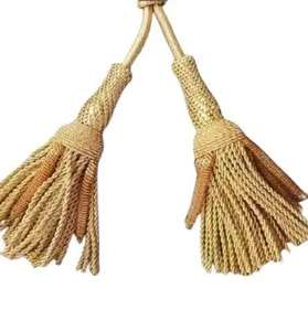 Borlas de Oro Francés Personalizadas para Prendas, Bordado 100% Algodón, Hilos de Encaje Trenzado Ecológicos, Flecos - Product Image 5