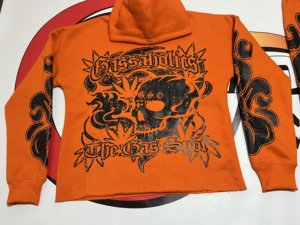 สินค้ามาใหม่ ชุดเซ็ตฮู้ดดี้และกางเกงวอร์มทรงบ็อกซี่ฟิตสำหรับผู้ชาย ออกแบบเองได้ พิมพ์ลายสกรีน ทรงหลวม ขาบาน ชุดวอร์มผู้ชาย - Product Image 2