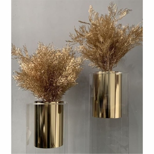 Vase Moderne en Métal Doré, Vase à Fleurs Noir, Support Nordique pour Herbe de la Pampa, Décoration de Table, Décoration de Mariage et de Maison - Product Image 5