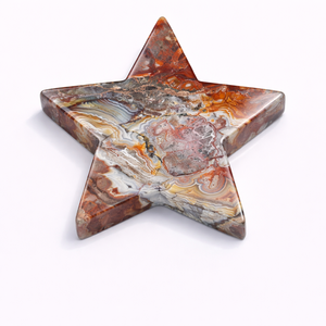 Pierre d'Agate Crazy Lace sculptée en forme d'étoile pour la décoration Feng Shui, l'amour, la guérison, la méditation, l'énergie Reiki - Fournisseur en gros - Product Image 1
