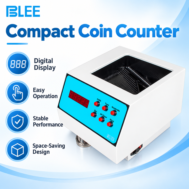 Low Price Blee Game Machine Coin Counter with 600 Coins/Min Speed & 350 Coin Hopper Capacity