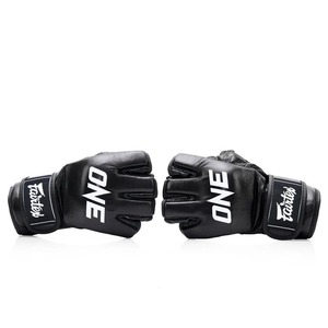 ถุงมือ MMA หนังแท้คุณภาพสูงขายดีที่สุด ครึ่งนิ้ว สกรีนโลโก้ได้ รุ่น Fairtex One สำหรับศิลปะการต่อสู้ - Product Image 4