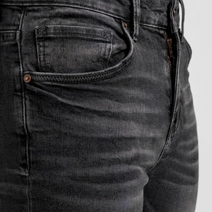 Jean en denim coupe droite pour homme, coupe régulière, poids moyen, respirant, en coton délavé, style streetwear décontracté, hip-hop, haute qualité - Product Image 4