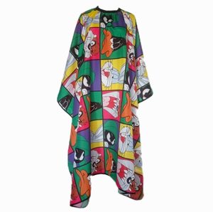 Bata de Barbero Impermeable de Poliéster con Diseño de Dibujos Animados, con Detección de Agujas y Fusión sin Costuras, Unisex - Product Image 1