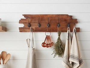 Premium Metal <b>Hook</b> With Wooden Base Perfect For Minimalist Home Decorative Storage And Practical Organization - Product Image 4