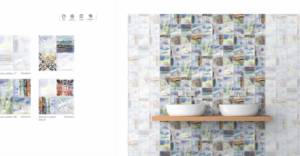 Azulejos de cerámica de 300x300 mm para pared y suelo, acabado mate, diseño mediterráneo, para un aspecto interior de baño de lujo. - Product Image 5