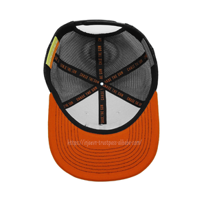 Custom Embroidery Patch Trucker <b>Hat</b> Retro Style Two Tone Cotton Front Mesh Back Cap Structured Mesh <b>Hat</b> Wholesale OEM Factory - Product Image 5