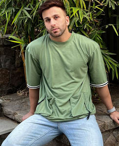 Camiseta con estampado de algodón de alta calidad para hombre, Camiseta con estampado de puff 3D personalizada, Camiseta de algodón transpirable personalizada al por mayor - Product Image 2