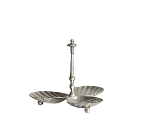Bol en métal argenté décoratif pour fruits et noix, disponible en gros, importé d'Inde - Product Image 5