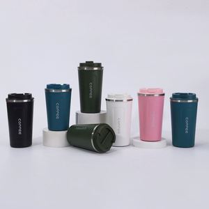 US Warehouse Stainless Steel Double Wall Vacuum <b>Insulated</b> Coffee <b>Mugs</b> 380/510ml Travel <b>Mug</b> with Lid for Business Gifts - Product Image 1