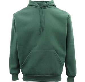 Sweat à capuche pour homme, couleur unie, en molleton de coton, décontracté, coupe classique, manches longues, avec poche - Product Image 1