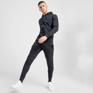 Wholesale Unisex Stacked Sweat Suits Men Hoodies Tracksuits Sweatsuit For Men Trending Custom Puff Print Flared Sweatsuit - Product Image 2