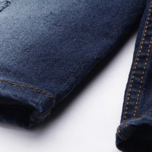 Nouveautés : Shorts cargo en jean bleu délavé et déchiré pour homme, en coton extensible, style décontracté, mode streetwear estivale - Product Image 6