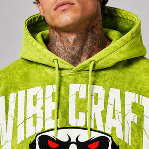 Sweat à capuche oversize en coton épais délavé à l'acide pour homme, style streetwear urbain, personnalisable, marque privée, vintage, vente en gros - Product Image 4