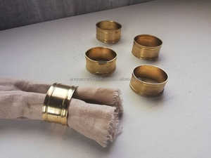 El último y elegante servilletero de metal chapado en oro, de forma redonda servilletero, el último diseñador, precio bajo, servilletero de latón elegante - Product Image 5