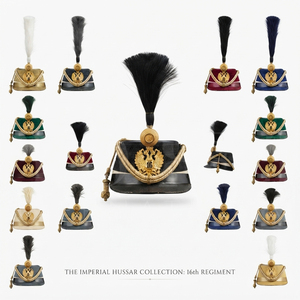 Elegant Gold Emblem Decorative Peak Cap Custom Feather Style Detail for Formal Events and Costume Accessories Uniform <b>Hats</b> - Product Image 1