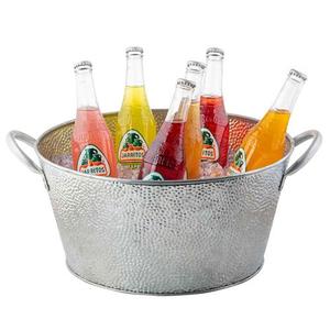 Heavy Duty <b>Galvanized</b> Oval Beverage <b>Tub</b> Bulk Stainless Steel Beverage Cooler Beer Wine Chiller for Party Bar Restaurant Catering - Product Image 4