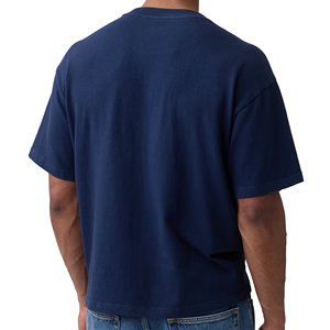 Custom Blank Boxy T Shirt Men Relaxed Fit Streetwear OEM ODM Apparel Supplier Factory Wholesale Manufacturer Men Boxy T Shirts - Product Image 4