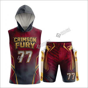 Uniformes de Fútbol Americano 7v7 Personalizados al por Mayor, Tallas Grandes, Transpirables, de Secado Rápido, Estampados, sin Mangas, Ajuste Elástico - Product Image 2