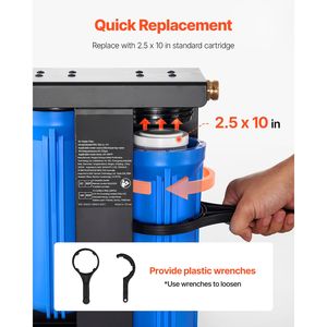 Sistema de Filtración de Agua para Autocaravanas de 2 Cartuchos, Elimina el Cloro, los Malos Sabores y Olores - Product Image 6