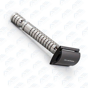 Rasoir de sécurité à double tranchant Manche en acier inoxydable Rasoir durable avec lames en acier inoxydable Rasage jetable pour le visage - Product Image 6