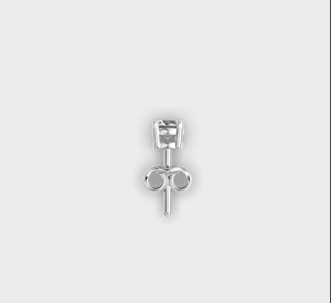 IGI Certified Lab Grown Round Diamond <b>Stud</b> Earrings Solid 925 Sterling <b>Silver</b> Solitaire Diamond Earrings - Product Image 4