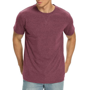 Camiseta Deportiva Casual para Hombre, 100% Algodón, Color Sólido, Cuello Redondo, Manga Corta, Secado Rápido y Transpirable, Nueva Colección de Otoño - Product Image 4
